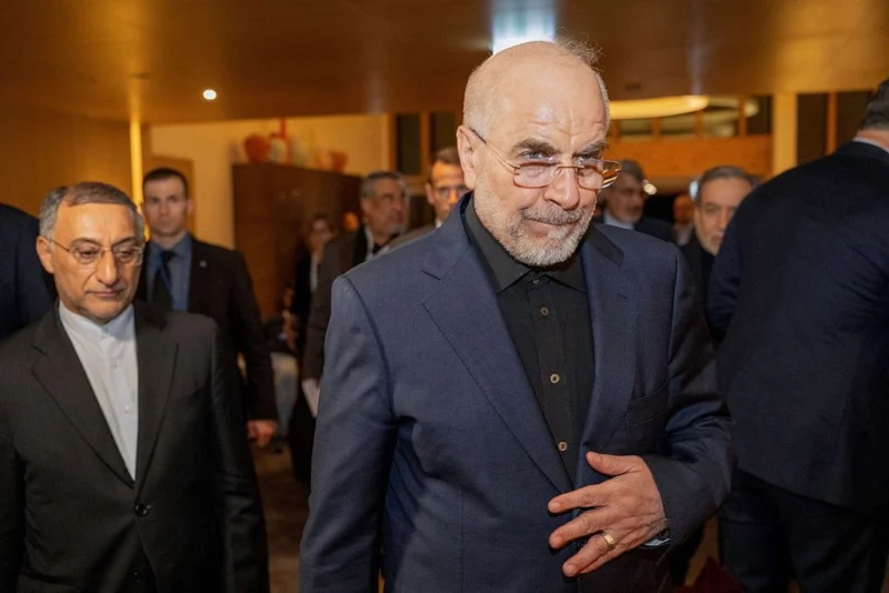 יו"ר הפרלמנט האיראני, מוחמד באקר קאליבף, 21 ביוני 2026