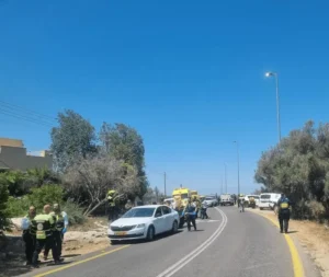 כוחות הצלה בזירת האירוע בכוכב יאיר