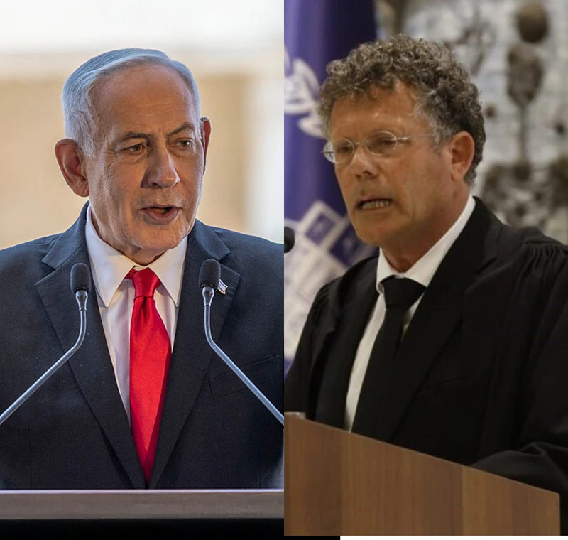 נשיא בית המשפט העליון, השופט יצחק עמית, ראש הממשלה, בנימין נתניה