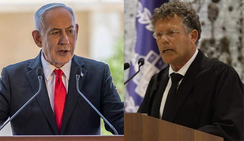 נשיא בית המשפט העליון, השופט יצחק עמית, ראש הממשלה, בנימין נתניה