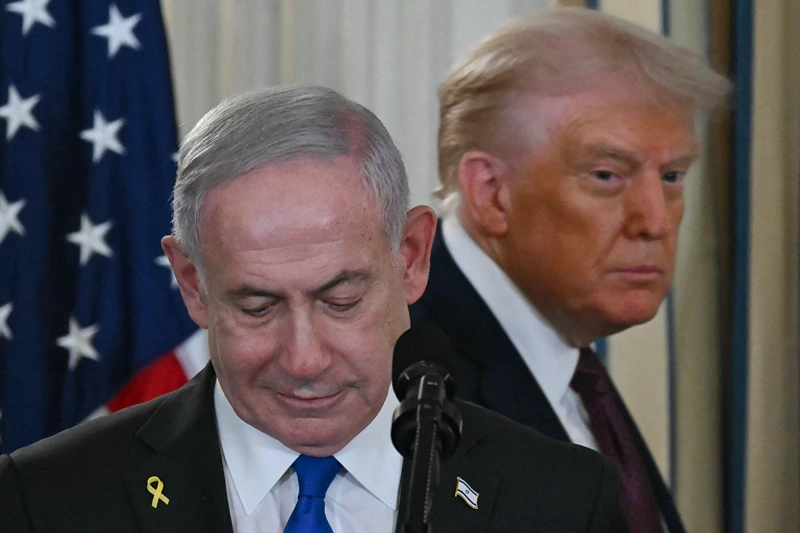 נשיא ארה"ב, דונלד טראמפ, וראש הממשלה, בנימין נתניהו, 29 ספטמבר 2025