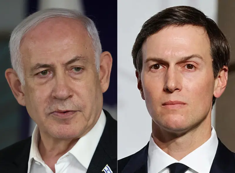 השליח האמריקני, ג'ארד קושנר, ראש הממשלה, בנימין נתניהו