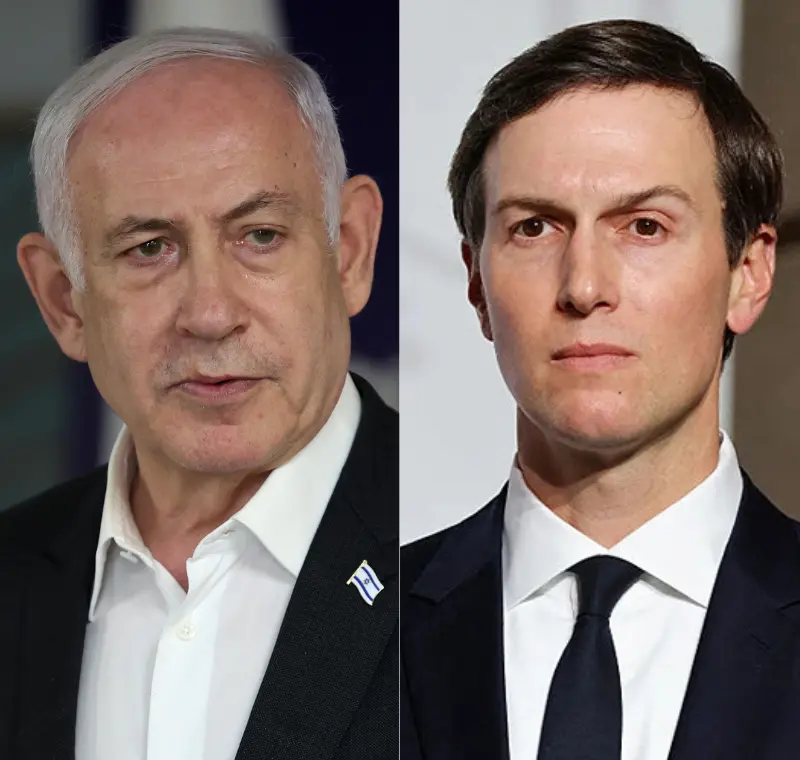 השליח האמריקני, ג'ארד קושנר, ראש הממשלה, בנימין נתניהו