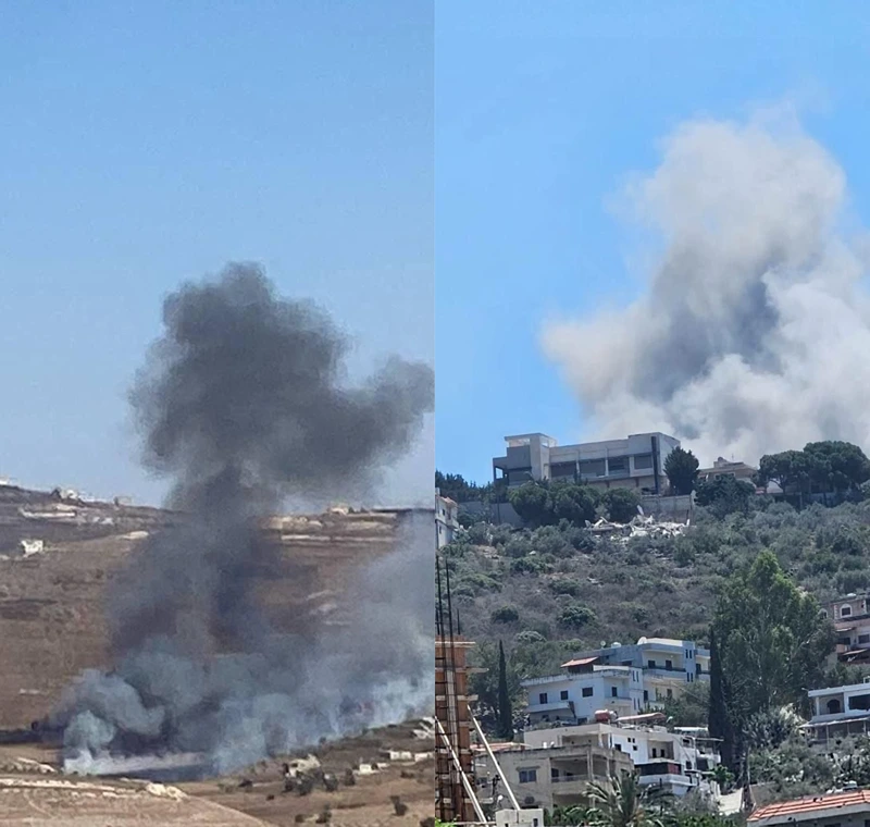 מימין: תקיפה בעיירה משאע אל-מנסורי, משמאל: תקיפה בעיירה תבנין | שימוש לפי סעיף 27א׳