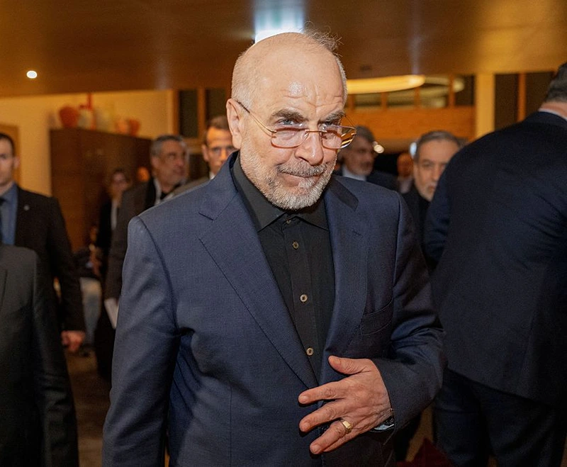 יו"ר הפרלמנט האיראני, מוחמד באקר קאליבף, 21 ביוני 2026