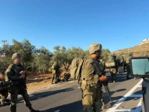 כוחות צה"ל פועלים במרחב הכפרים קוצרה וג'אלוד