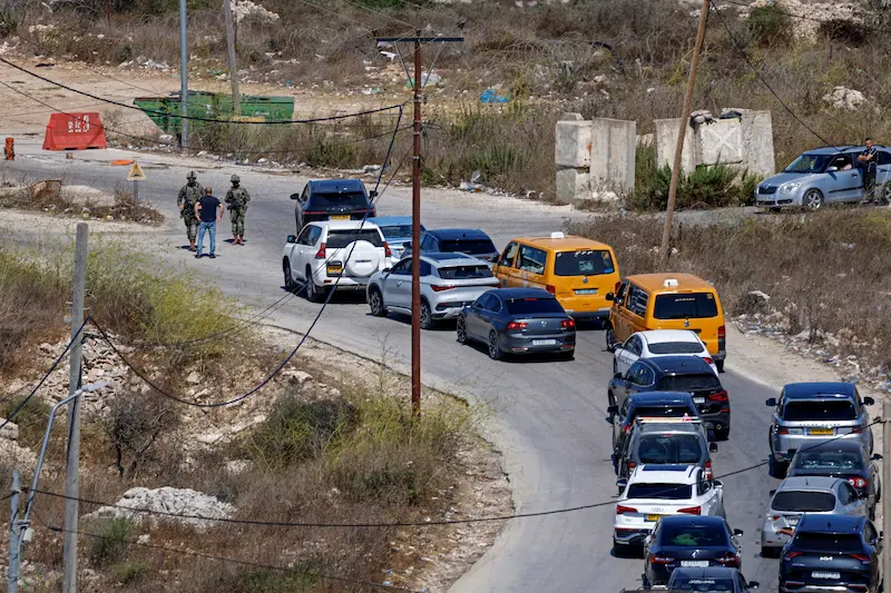 מחסום צה"לי בשומרון מצפון לרמאללה, 20 בספטמבר 2026