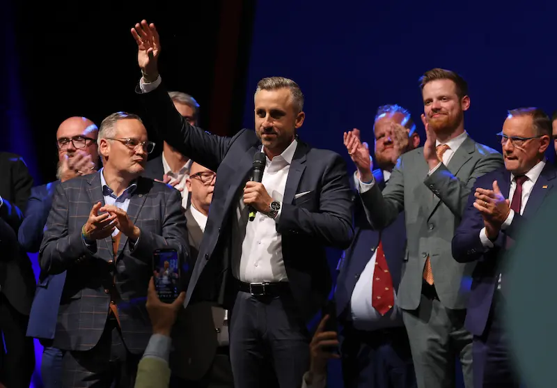יו"ר AfD בסקסוניה-אנהלט, אולריך זיגמונד, 6 בספטמבר 2026