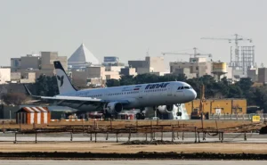 מטוס נוסעים איראני בנמל התעופה מהראבאד בטהראן, 12 בינואר 2017