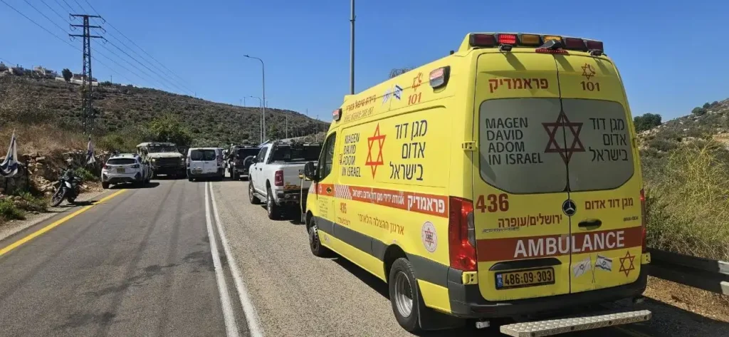 כוחות מד"א בזירת הפיגוע