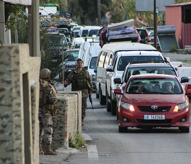 מחסום צבאי בדרום לבנון, 8 באפריל 2026