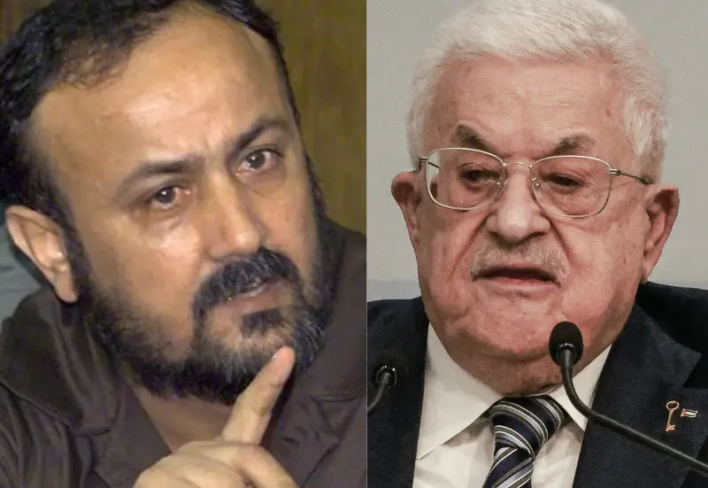 יו"ר הרש"פ, מחמוד עבאס; בכיר פת"ח, מרואן ברגותי